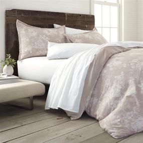 img 3 attached to 🌿 EcoPure Organic Cotton Sienna Comforter Set: Full/Queen, Linen - Eco-Friendly & Luxurious