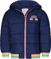 🧥 carter's girls' fleece-lined puffer coat jacket logo