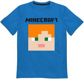 img 2 attached to 👕 Stylish Minecraft Creeper Characters T Shirt: Perfect Black Boys' Clothing