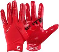 🧤 elitetek rg-14 football gloves: perfect fit for kids - no strap needed! логотип