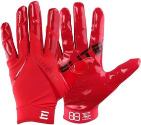 img 4 attached to 🧤 EliteTek RG-14 Football Gloves: Perfect Fit for Kids - No Strap Needed!