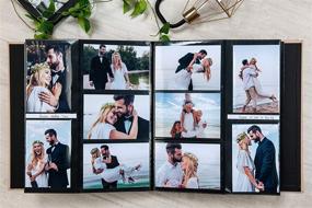 img 2 attached to Linen Hardcover Potricher Photo Album - Grey, 4x6, Large Capacity for 600 Family Wedding Anniversary Baby Vacation Pictures