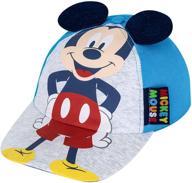 disney mickey mouse toddler boys cotton baseball cap for ages 2-5: comfortable and stylish headwear for young ones! logo