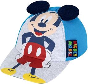 img 4 attached to Disney Mickey Mouse Toddler Boys Cotton Baseball Cap for Ages 2-5: Comfortable and Stylish Headwear for Young Ones!