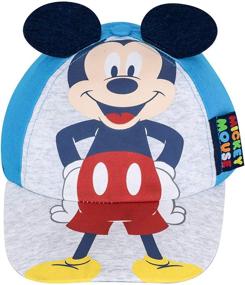 img 2 attached to Disney Mickey Mouse Toddler Boys Cotton Baseball Cap for Ages 2-5: Comfortable and Stylish Headwear for Young Ones!
