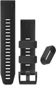 img 2 attached to 📿 RuenTech Silicone Replacement Fastener Ring Pack of 11 for Garmin Vivoactive 3, Fenix 6S, Fenix 5S, Approach S40, S42, S12 Watch Bands - Enhanced Security Loop Bands Keepers