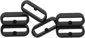 img 4 attached to 📿 RuenTech Silicone Replacement Fastener Ring Pack of 11 for Garmin Vivoactive 3, Fenix 6S, Fenix 5S, Approach S40, S42, S12 Watch Bands - Enhanced Security Loop Bands Keepers