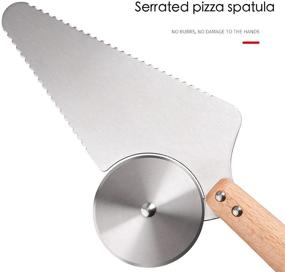 img 1 attached to Multi Functional Pizza Cutter Wheel Stainless