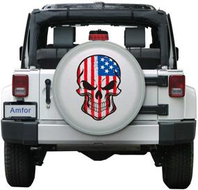 img 2 attached to Amfor Spare Tire Cover Exterior Accessories