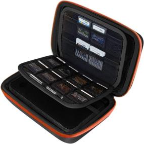 img 1 attached to 🎮 AUSTOR Case for Nintendo New 3DS XL - Black and Orange | Enhanced SEO