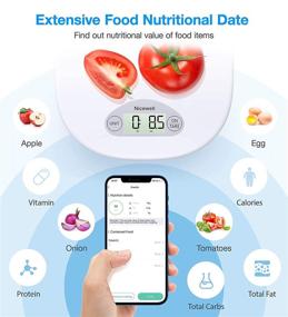 img 1 attached to 🍳 Nicewell Digital Kitchen Scale for Weight Loss, Food Ounces and Grams, 11lbs/5kg Max, 0.1oz/1g Increment for Cooking and Baking