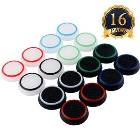 img 4 attached to 🎮 Enhance Your Gaming Experience with SUBANG Silicone Noctilucent Thumb Grip Caps - Compatible for PS3, PS4, Xbox 360, Xbox One - Analog Stick Caps Replacement