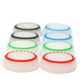 img 1 attached to 🎮 Enhance Your Gaming Experience with SUBANG Silicone Noctilucent Thumb Grip Caps - Compatible for PS3, PS4, Xbox 360, Xbox One - Analog Stick Caps Replacement