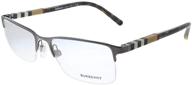 💼 burberry be1282 brushed gunmetal eyeglasses logo