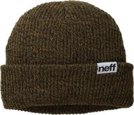 👒 neff heather fold cuffed beanie: the ultimate soft winter hat cap for men and women логотип