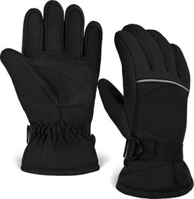 img 4 attached to 🧤 Winter Gloves for Kids - Waterproof Insulated Snow & Ski Gloves for Boys, Girls, Toddlers, and Youth in Cold Weather