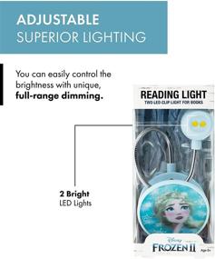 img 1 attached to 📚 WITHit Disney Frozen 2 Clip On Book Light – Elsa 3D – Dimmable LED Reading Light with Clip for Books, eBooks – Portable & Lightweight Bookmark Light for Kids