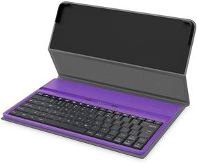 img 2 attached to 📱 10-inch RCA Viking Pro Tablet with Multi-Touch Display, Android (Go Edition), Purple - Includes Folio Keyboard