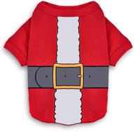 🎅 koneseve dog shirt christmas: santa claus thicken sweater for small dogs and cats - adorable xmas apparel in red logo