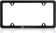 🚗 enhance your vehicle's look with ford performance uv printed black plastic thin rim license plate frame holder 4 hole logo
