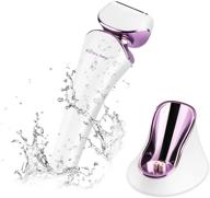 🪒 zlime women's electric shaver ipx7 waterproof razor with wet & dry use, usb charging - purple, hair removal for underarms, legs, arms, bikini trimmer logo