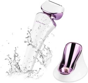 img 4 attached to 🪒 Zlime Women's Electric Shaver IPX7 Waterproof Razor with Wet & Dry Use, USB Charging - Purple, Hair Removal for Underarms, Legs, Arms, Bikini Trimmer