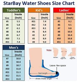 img 1 attached to Синие и черные детские атлетические аква-носки-туфли Starbay