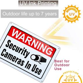 img 2 attached to Warning Surveillance Security Aluminum Business