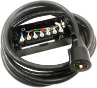 🔌 enhanced new sun 7 way plug inline trailer cord with 7 gang junction box connector, weatherproof - 8' ft long (7 way trailer cord plug) logo