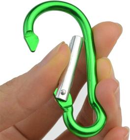 img 1 attached to 🔑 Set of 20 Carabiner Clips with Keychain & D Ring Hook for Backpack, Water Bottle, Keys, Home, RV - Outdoor Essentials (3 Unique Styles)