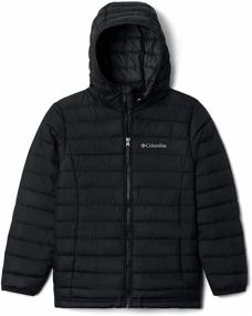 img 1 attached to 🧥 Columbia Powder Hooded Winter Repellent Boys' Jackets & Coats
