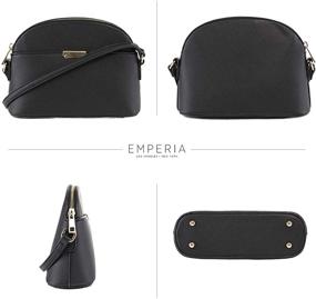 img 2 attached to 👜 EMPERIA Small Faux Leather Dome Crossbody Bag - Cute Shoulder Purse Handbag for Women