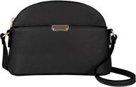 👜 emperia small faux leather dome crossbody bag - cute shoulder purse handbag for women logo
