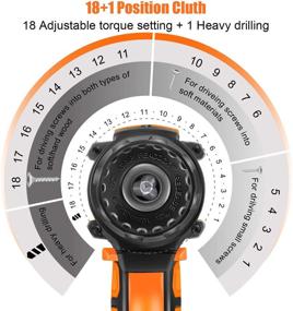 img 2 attached to 🔌 EnerTwist Cordless Drill Set with 28 Essential Accessories