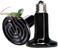 🔆 maotopcom infrared heat lamp bulb (2 pack) - 200w ceramic heat emitters for reptiles, lizards, tortoises, and more - no light emitted - pet brooder coop ir lamp bulb in black logo