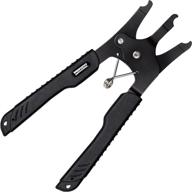 venzo 2-in-1 chain master link pliers tool for bicycles - mtb road quick missing link installation and removal - compatible with shimano, sram, and kmc chains logo