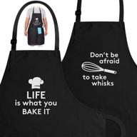 👩 zulay (2-pack) hilarious aprons for women, men & couples logo