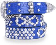 stunning western crystal rhinestone cowgirl waistband: women's accessories and belts logo