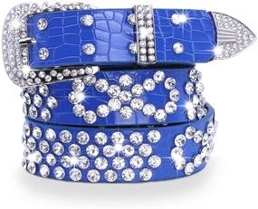 img 1 attached to Stunning Western Crystal Rhinestone Cowgirl Waistband: Women's Accessories and Belts