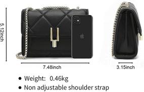 img 3 attached to Crossbody Quilted Shoulder Handbags Lattice Women's Handbags & Wallets