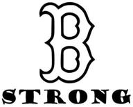 boston strong redsox automobile window decal логотип
