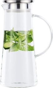 img 4 attached to 🍶 Optimized Borosilicate Pitcher for Beverage and Food Service – Karafu