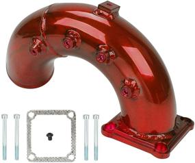 img 4 attached to 🏎️ Enhance Performance with High Flow Air Intake Elbow Tube for 1998.5-2002 Dodge Ram 5.9L Cummins Diesel Red