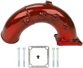 img 3 attached to 🏎️ Enhance Performance with High Flow Air Intake Elbow Tube for 1998.5-2002 Dodge Ram 5.9L Cummins Diesel Red