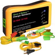 maximize battery life: battery saver 2365-24 24v 50w quick charger with auto pulse maintainer logo