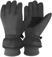 🧤 igloos taslon insulated gloves for boys - anthracite: essential cold weather accessories logo