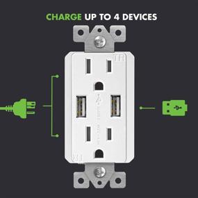 img 3 attached to 🔌 TOPGREENER Tamper Resistant Receptacles: A Perfect Match for Smartphones in Industrial Electrical Settings