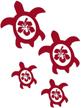 ur impressions dred hibiscus sea turtle family of four decal vinyl sticker graphics for cars trucks suv vans motorhomes walls windows logo