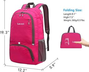 img 3 attached to 🎒 Lecxci Lightweight Packable Backpack - Enhanced Durability for Optimal Resistance