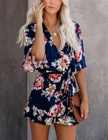 img 3 attached to Relipop Womens Jumpsuit Floral Elastic Women's Clothing and Dresses